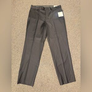 Calvin Klein Suit Pants Men's 32x30 Black Solid Slim Fit Wool Pleated NWT